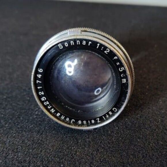 RARE Carl Zeiss Jena Sonnar f2 1:2 5cm 50mm - № 2521746 - Camera Photo Lens - Picture 2 of 8